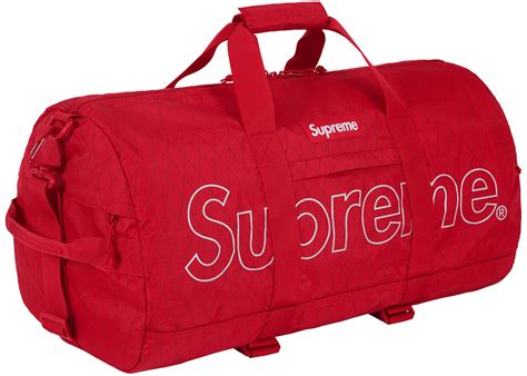 supreme duffle bag fake red|supreme duffle bag fw18 black.